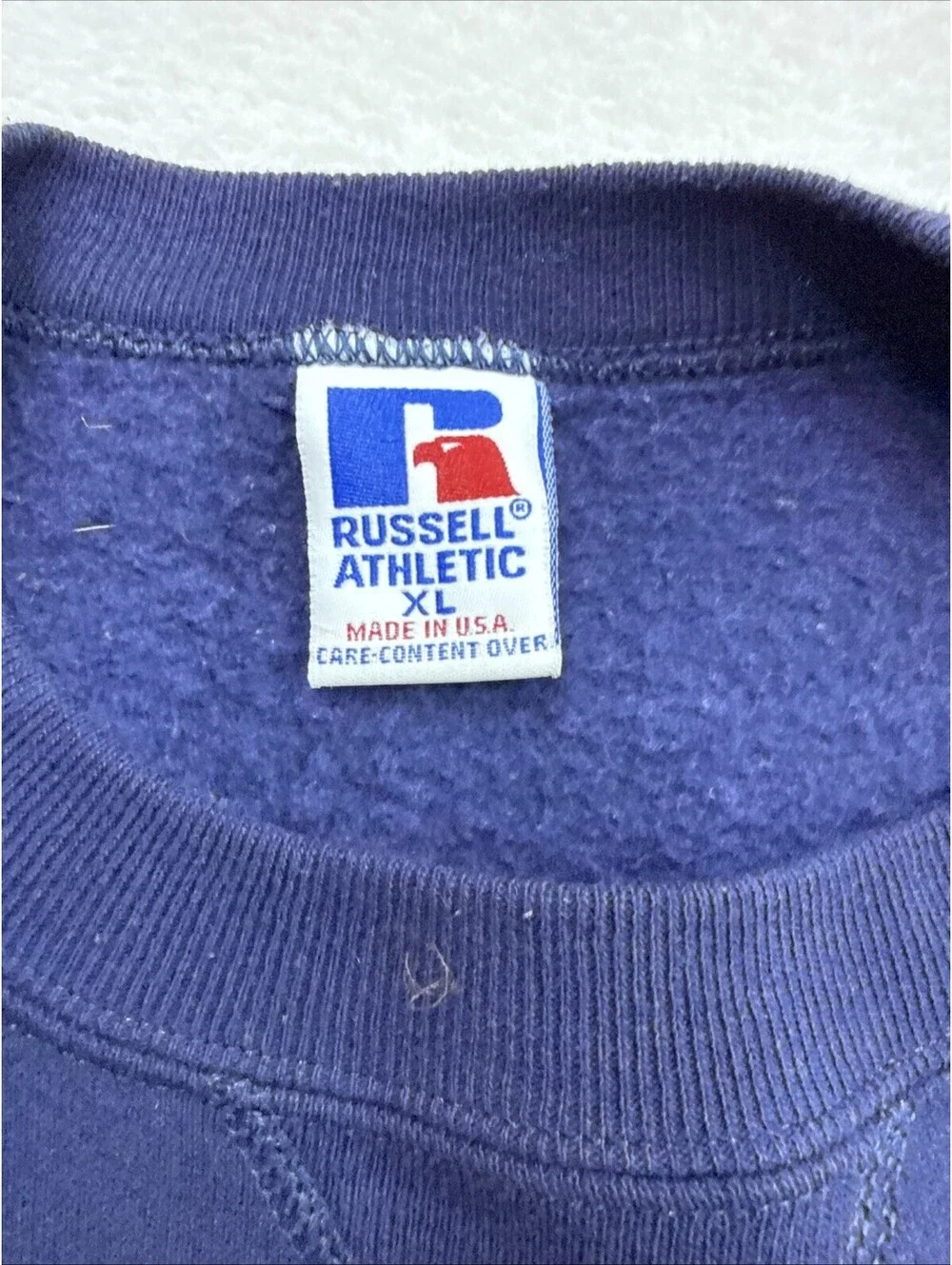 Vintage West Chester University Sweatshirt Men XL Blue Russell Crewneck 80s USA